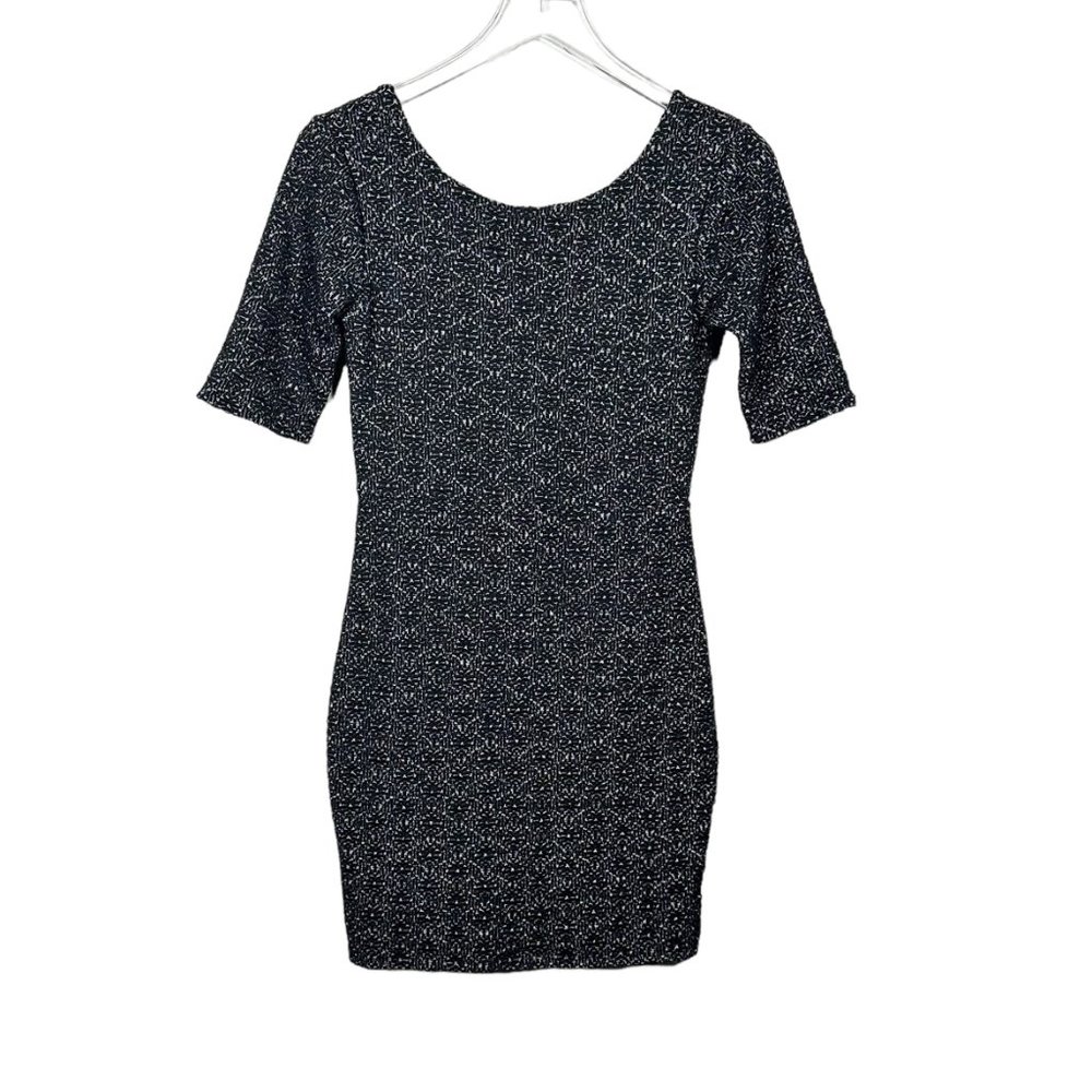 Free People | Black Lady Pucker Scoop Back Bodycon Dress